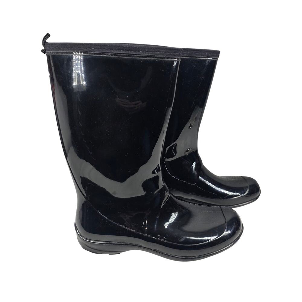 KAMIK WOMEN’S HEIDI RAIN BOOTS – SIZE 10 – BLACK – MID-CALF – WATERPROOF RUBBER